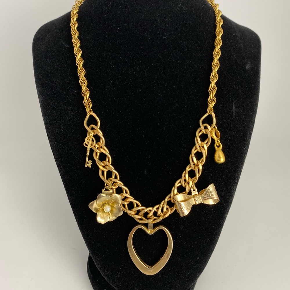 Handmade Vintage Gold-Plated Charm Necklace